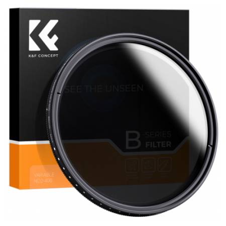K&F Concept KF4325 Nano-B - filtr szary zmienny, Variable ND2-400 (1-9 Stop), 52mm
